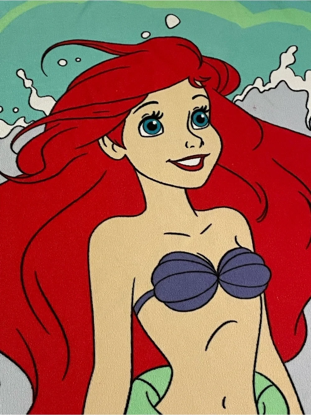 The Little Mermaid Disney Shell Shaped Beach Towel